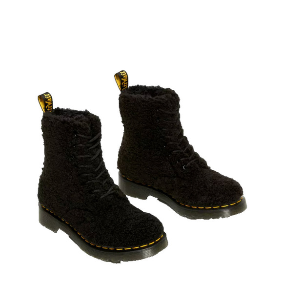 Doc Dr. Martens Women's Faux Fur Shearling Boots Black Size 10 Pascal New WO Box - Picture 16 of 16